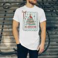 All Booked For Christmas Book Xmas Tree Coquette Bow Lights Unisex Jersey T-Shirt