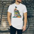 Books Abstract Artist Women Art Painting Books Unisex Jersey T-Shirt Books Abstract Artist Women Art Painting Books Unisex Jersey T-Shirt