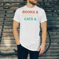 Books Coffee Cats Social Justice Unisex Jersey T-Shirt