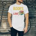 Books Are My Love Language Stack Unisex Jersey T-Shirt