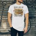 Books Are My Therapy Vintage Book Lover Daisy Art Unisex Jersey T-Shirt Books Are My Therapy Vintage Book Lover Daisy Art Unisex Jersey T-Shirt