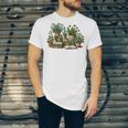 Botanical Garden Plants With Books Unisex Jersey T-Shirt Botanical Garden Plants With Books Unisex Jersey T-Shirt