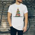 Christmas Tree Of Books Holiday Unisex Jersey T-Shirt Christmas Tree Of Books Holiday Unisex Jersey T-Shirt