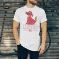Clifford The Big Red Dog Pink Text With Bow Illustrated Book Unisex Jersey T-Shirt Clifford The Big Red Dog Pink Text With Bow Illustrated Book Unisex Jersey T-Shirt