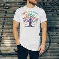 Color Our World Summer Reading Program 2025 Trippy Book Tree Unisex Jersey T-Shirt