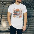 Cozy Autumn Books Fully Booked For Fall Books Pumpkin Unisex Jersey T-Shirt