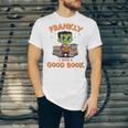 Cute Halloween Teacher Librarian Frankenstein Reading Books Unisex Jersey T-Shirt