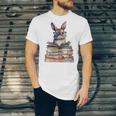 Cute Reading Bunny With Glasses Books Bookworm Reader Book Premium Tri-Blend Unisex Jersey T-Shirt Cute Reading Bunny With Glasses Books Bookworm Reader Book Premium Tri-Blend Unisex Jersey T-Shirt
