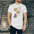Cute Reading Cat With Kitten Dandelion Flowers Book Lover Unisex Jersey T-Shirt Cute Reading Cat With Kitten Dandelion Flowers Book Lover Unisex Jersey T-Shirt