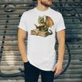 Dragon Bookworm Reading Book Graphic Unisex Jersey T-Shirt Dragon Bookworm Reading Book Graphic Unisex Jersey T-Shirt