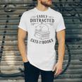 Easily Distracted By Cats And Books For Women Unisex Jersey T-Shirt Easily Distracted By Cats And Books For Women Unisex Jersey T-Shirt