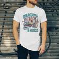 Easily Distracted By Dragons And Books Bookworm Unisex Jersey T-Shirt