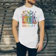 Equal Rights Book Flower Equality Peace Love Kindness Book Unisex Jersey T-Shirt Equal Rights Book Flower Equality Peace Love Kindness Book Unisex Jersey T-Shirt