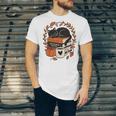 Fall Book Teacher Cat Books Halloween Autumn Librarian Unisex Jersey T-Shirt