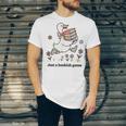 Goose With Books Cute Bookworm Reader Unisex Jersey T-Shirt