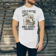 Great Pyrenees Dog Breed Life Is Better With Books And Great Unisex Jersey T-Shirt