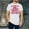 Groovy All Booked For Valentines Books Pink Coquette Bow Unisex Jersey T-Shirt