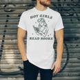 Hot Girls Read Books Bookish Booklover Christmas Unisex Jersey T-Shirt