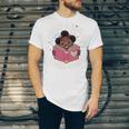 Just A Girl Who Loves Books Cute African American Afro Unisex Jersey T-Shirt