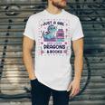 Just A Girl Who Loves Dragons And Books Lover Reading Book Unisex Jersey T-Shirt Just A Girl Who Loves Dragons And Books Lover Reading Book Unisex Jersey T-Shirt
