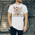 Just One More Chapter Open Book Flowers Unisex Jersey T-Shirt