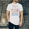 Little Miss 100 Days Smarter Cute Goose Reading Books Girls Unisex Jersey T-Shirt Little Miss 100 Days Smarter Cute Goose Reading Books Girls Unisex Jersey T-Shirt