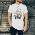 Live Laugh & Love Books Reading Butterfly Book Lover Bookish Premium Unisex Jersey T-Shirt Live Laugh & Love Books Reading Butterfly Book Lover Bookish Premium Unisex Jersey T-Shirt