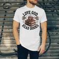Love God Drink Coffee Read Books – Vintage Spiritual Reading Unisex Jersey T-Shirt Love God Drink Coffee Read Books – Vintage Spiritual Reading Unisex Jersey T-Shirt