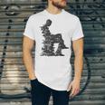 Men Pixel Art Geometric Book Human Drawing Graphic Men Unisex Jersey T-Shirt