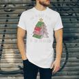 Oh What Fun It Is To Read Book Christmas Tree Premium Tri-Blend Unisex Jersey T-Shirt