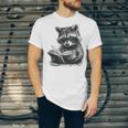 Raccoon With Book Cute Raccoons Reading Books Unisex Jersey T-Shirt