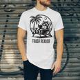 Raccoon Reading Books Summer Humor Trash Reader Unisex Jersey T-Shirt