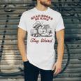 Read Books Be Kind Stay Weird Bookish Cowboy Reading Raccoon Unisex Jersey T-Shirt Read Books Be Kind Stay Weird Bookish Cowboy Reading Raccoon Unisex Jersey T-Shirt