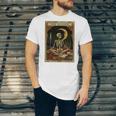 The Reader Tarot Card Book Lover Skeleton Art Goth Style Unisex Jersey T-Shirt