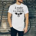 A Reader Without Their Book Is A Tragedy Dragon Rider Unisex Jersey T-Shirt A Reader Without Their Book Is A Tragedy Dragon Rider Unisex Jersey T-Shirt