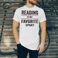 Reading Is My Favorite Sport Book Lover Quote Unisex Jersey T-Shirt Reading Is My Favorite Sport Book Lover Quote Unisex Jersey T-Shirt