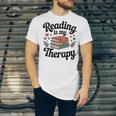 Reading Is My Therapy Book Lover Bookworm Unisex Jersey T-Shirt