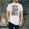 Reading Is Snow Much Fun Christmas Bookworm Snowman Reading Unisex Jersey T-Shirt Reading Is Snow Much Fun Christmas Bookworm Snowman Reading Unisex Jersey T-Shirt