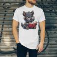 Scottish Terrier Reading a Book Dog Unisex Jersey T-Shirt