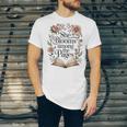 She Blooms Among The Pages Women Mom Wife Floral Book Lover Unisex Jersey T-Shirt She Blooms Among The Pages Women Mom Wife Floral Book Lover Unisex Jersey T-Shirt