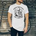 Spread Those Pages Like A Good Girl Skeleton Floral Book Unisex Jersey T-Shirt