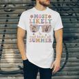 Teacher Summer Break Most Likely To Read Books All Summer Unisex Jersey T-Shirt Teacher Summer Break Most Likely To Read Books All Summer Unisex Jersey T-Shirt