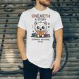 Unearth a Story Cute Kitten Summer Reading 2026 Cat Book Unisex Jersey T-Shirt Unearth a Story Cute Kitten Summer Reading 2026 Cat Book Unisex Jersey T-Shirt