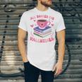 Valentines All Booked For Valentines Book Lovers Teacher Kid Premium Unisex Jersey T-Shirt