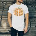 Vintage Book Pumpkin Autumn Fall Librarians Bookworm Teacher Unisex Jersey T-Shirt