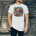 Vintage Cozy Winter Hot Cocoa Books Gingerbread Book Lovers Unisex Jersey T-Shirt Vintage Cozy Winter Hot Cocoa Books Gingerbread Book Lovers Unisex Jersey T-Shirt
