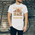 If You Walk A Mile In My Shoes You'Ll End Up At Bookstore Unisex Jersey T-Shirt
