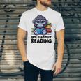 Wild About Reading Book Lover Gorilla Unisex Jersey T-Shirt