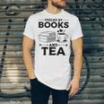 Women's Fueled By Books And Tea Book Lover Bookworm Reading Books Unisex Jersey T-Shirt Women's Fueled By Books And Tea Book Lover Bookworm Reading Books Unisex Jersey T-Shirt