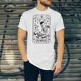 Writer Novelist Book Poetry Author Skeleton Tarot Card Unisex Jersey T-Shirt